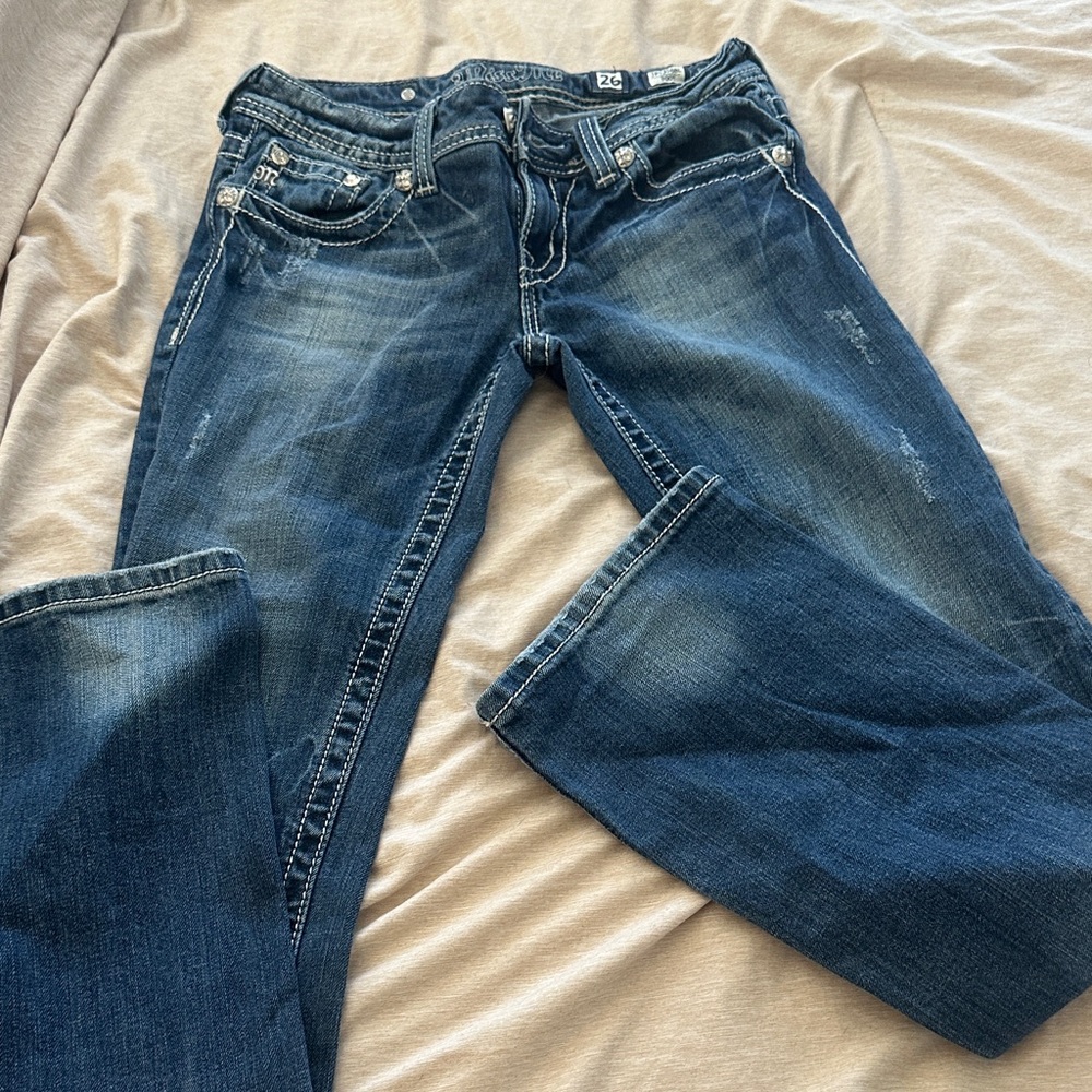 Miss Me Dark Blue Boot Cut Jeans